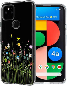 Compatible Google Pixel 4a 5G Clear Pattern Protective Back Cover - Redpepper Cases