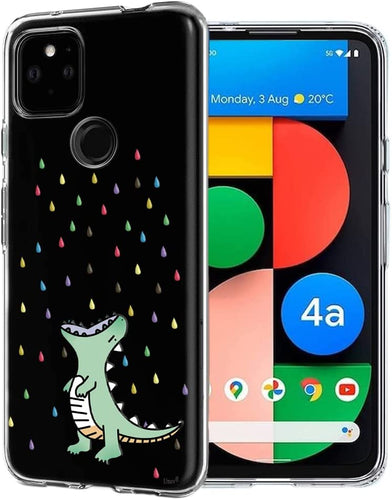 Compatible Google Pixel 4a 5G Clear Pattern Protective Back Cover - Redpepper Cases