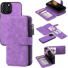 Load image into Gallery viewer, Compatible iPhone 13 Pro Max Leather Wallet Case Brown, iPhone 13 Pro Max - Redpepper Cases