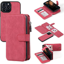 Load image into Gallery viewer, Compatible iPhone 13 Pro Max Leather Wallet Case Brown, iPhone 13 Pro Max - Redpepper Cases