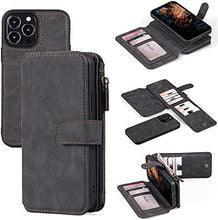 Load image into Gallery viewer, Compatible iPhone 13 Pro Max Leather Wallet Case Brown, iPhone 13 Pro Max - Redpepper Cases