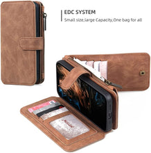 Load image into Gallery viewer, Compatible iPhone 13 Pro Max Leather Wallet Case Brown, iPhone 13 Pro Max - Redpepper Cases