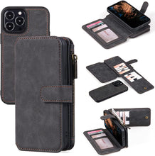 Load image into Gallery viewer, Compatible iPhone 13 Pro Max Leather Wallet Case Brown, iPhone 13 Pro Max - Redpepper Cases