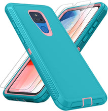 Load image into Gallery viewer, Compatible Moto G Play Case HD Screen Protector (2 Pack) 3 in 1 Durable Case - Redpepper Cases