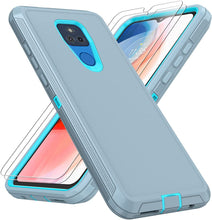 Load image into Gallery viewer, Compatible Moto G Play Case HD Screen Protector (2 Pack) 3 in 1 Durable Case - Redpepper Cases