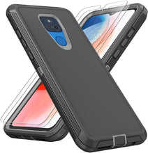 Load image into Gallery viewer, Compatible Moto G Play Case HD Screen Protector (2 Pack) 3 in 1 Durable Case - Redpepper Cases