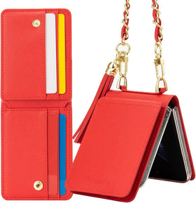 Compatible Samsung Galaxy Z Flip 4 5G Wallet Case (Purple) - Redpepper Cases