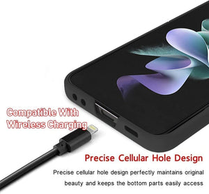 Compatible Samsung Galaxy Z Flip 4,Black Leopard TPU Protective Case Pattern - Redpepper Cases