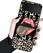 Load image into Gallery viewer, Compatible Samsung Galaxy Z Flip 4,Black Leopard TPU Protective Case Pattern - Redpepper Cases