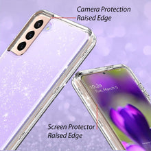 Load image into Gallery viewer, Coolwee Crystal Glitter Full Protective Galaxy S22 Heavy Duty Case - Redpepper Cases