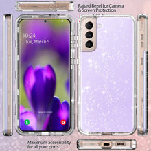 Load image into Gallery viewer, Coolwee Crystal Glitter Galaxy S22 Plus Heavy Full Protective Case - Redpepper Cases