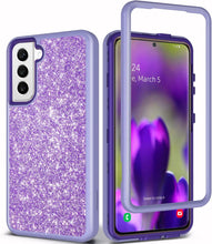 Load image into Gallery viewer, Coolwee Crystal Glitter Galaxy S22 Plus Heavy Full Protective Case - Redpepper Cases