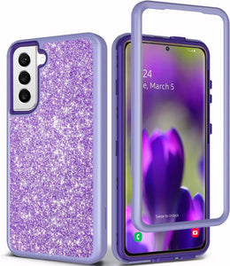 Coolwee Crystal Glitter Galaxy S22 Plus Heavy Full Protective Case - Redpepper Cases