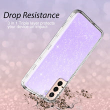 Load image into Gallery viewer, Coolwee Crystal Glitter Galaxy S22 Plus Heavy Full Protective Case - Redpepper Cases