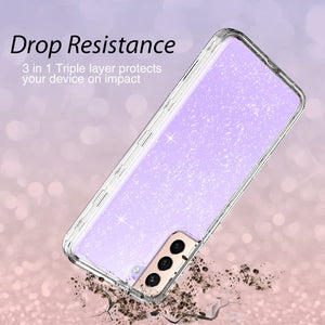 Coolwee Crystal Glitter Galaxy S22 Plus Heavy Full Protective Case - Redpepper Cases