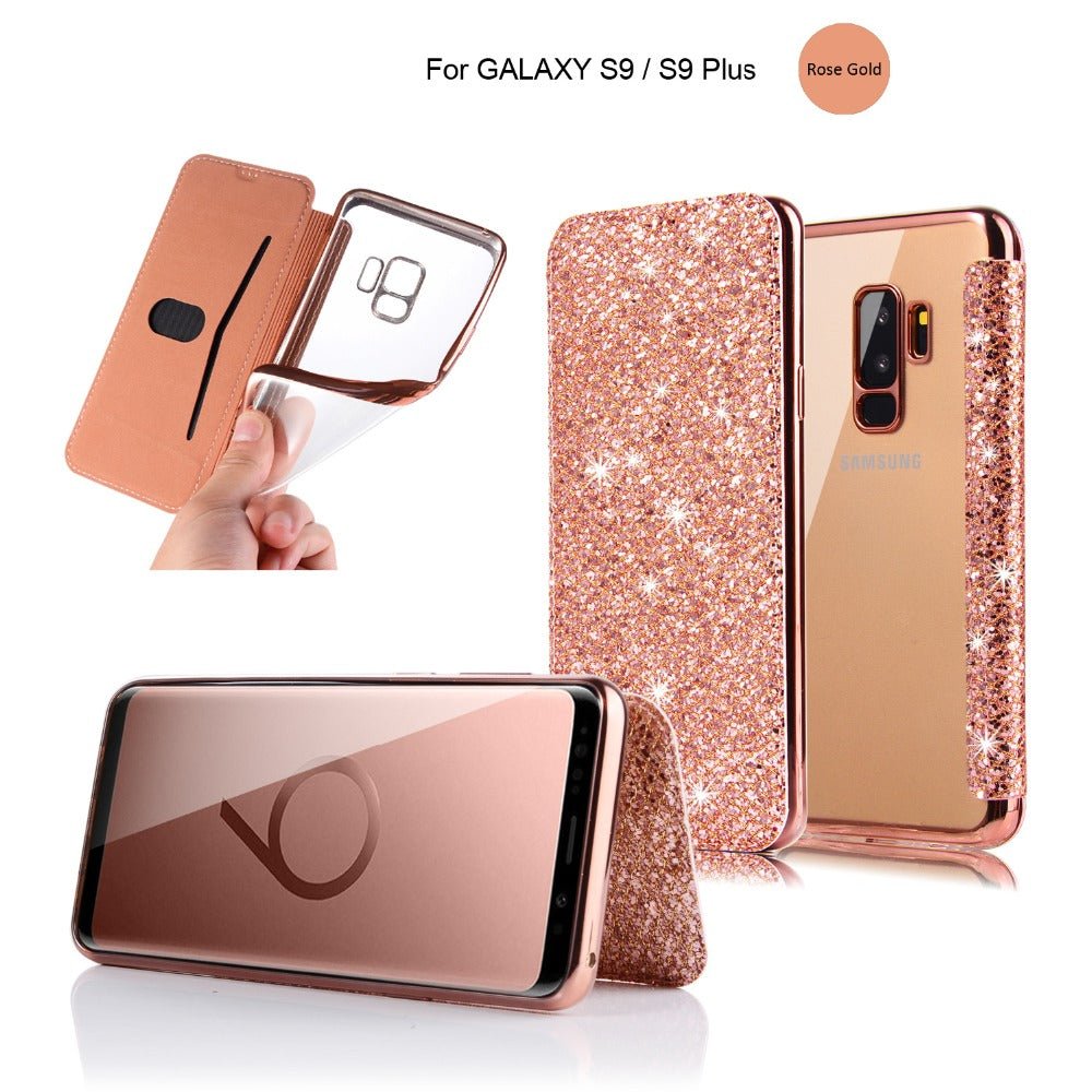 Gæstfrihed svovl Melankoli Galaxy S10 Luxury Glitter Flip Leather Wallet Card Holder Case – Redpepper  Cases