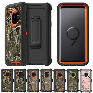 For Samsung Galaxy S8 S9 S10 Plus S10 Lite Note 9 8 Camo Realtree Heavy Duty Hybrid Shockproof Case Cover With Belt Clip Hostel - Redpepper Cases