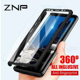 Full Protective Phone Case For Samsung Galaxy S10 S9 S8 Plus S7 Edge Cover Case For Galaxy Note 9 8 S10E S9 With Tempered Glass - Redpepper Cases