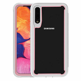 SUKCESO Galaxy A70 Phone Case Clear,Slim Anti Slip Full-Body Protective[Without Built-in Screen Protector],Dual Layer Rubber Bumper Shockproof Protective Case Cover for Samsung Galaxy A70 (White) - Redpepper Cases