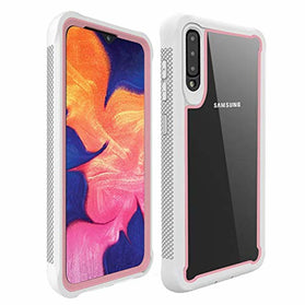 SUKCESO Galaxy A70 Phone Case Clear,Slim Anti Slip Full-Body Protective[Without Built-in Screen Protector],Dual Layer Rubber Bumper Shockproof Protective Case Cover for Samsung Galaxy A70 (White) - Redpepper Cases