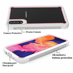 SUKCESO Galaxy A70 Phone Case Clear,Slim Anti Slip Full-Body Protective[Without Built-in Screen Protector],Dual Layer Rubber Bumper Shockproof Protective Case Cover for Samsung Galaxy A70 (White) - Redpepper Cases