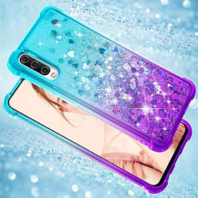 Dzxouui for Galaxy A70 Case,Samsung Galaxy A70/A70S Case,TPU Protective Cover for Girls and Women Glitter Bling Sparkle Cute Phone Cases for Samsung Galaxy A70S/A70(Teal/Purple) - Redpepper Cases
