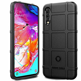 Sucnakp Galaxy A70 Case Galaxy A70S Case Heavy Duty Shock Absorption Phone Cases Impact Resistant Protective Cover for Samsung Galaxy A70（New Black） - Redpepper Cases