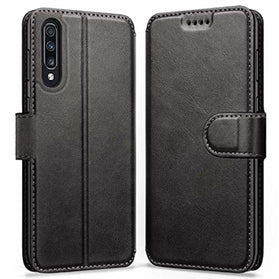 ykooe Case for Samsung Galaxy A70, Leather Wallet Flip Case Samsung A70 Phone Case with Card Slots Protective Cover for Samsung Galaxy A70 - Redpepper Cases