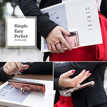 Load image into Gallery viewer, Silverback Galaxy A70 Case, Moving Liquid Holographic Sparkle Glitter Case with Kickstand, Bling Diamond Rhinestone Bumper W/Ring Slim Protective Samsung Galaxy A70 Case for Girls Women -Rose Gold - Redpepper Cases