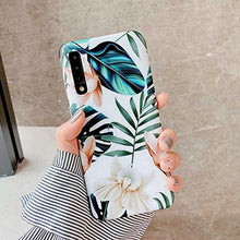 Load image into Gallery viewer, ooooops Samsung Galaxy A70 Phone Case for Girls, Green Leaf with White &amp; Brown Flower Pattern Design, Slim Fit Soft TPU Full-Body Protective Cover Case for Samsung Galaxy A70 6.7&#39;&#39; (Leaves &amp; Flowers) - Redpepper Cases