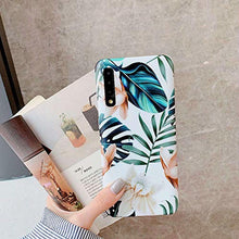 Load image into Gallery viewer, ooooops Samsung Galaxy A70 Phone Case for Girls, Green Leaf with White &amp; Brown Flower Pattern Design, Slim Fit Soft TPU Full-Body Protective Cover Case for Samsung Galaxy A70 6.7&#39;&#39; (Leaves &amp; Flowers) - Redpepper Cases