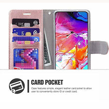 Load image into Gallery viewer, ERAGLOW Galaxy A70 Case,Galaxy A70 Wallet Case,Premium PU Leather Wallet Flip Protective Phone Case Cover w/Card Slots &amp; Kickstand for Samsung Galaxy A70 2019(Rose Gold) - Redpepper Cases