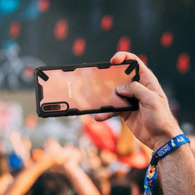 Ringke Fusion-X Designed for Galaxy A70 Case Protection Shock Absorption Technology Cover (6.7") - Black - Redpepper Cases