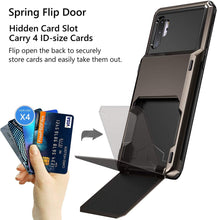 Load image into Gallery viewer, Galaxy Note 10+ 10 Plus Case Wallet 4-Slot Pocket Armor Hard Shell Cover Metal - Redpepper Cases