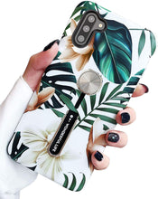 Load image into Gallery viewer, Galaxy Note 10 Plus Case Print Green Leaves Finger Ring Strap Cover - Redpepper Cases