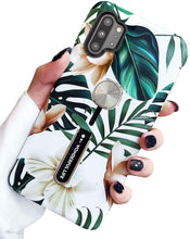 Load image into Gallery viewer, Galaxy Note 10 Plus Case Print Green Leaves Finger Ring Strap Cover - Redpepper Cases