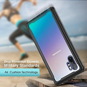 FITFORT Samsung Galaxy Note 10 Plus Case Full Body Rugged Heavy Duty Clear Bumper Case with Free Screen Protector, Shock Drop Proof Protective Case Compatible with Galaxy Note 10+ Plus (2019) - Redpepper Cases