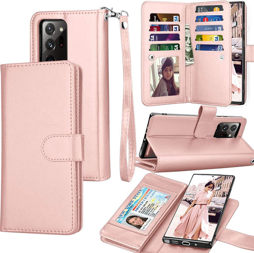 Galaxy Note 20 Ultra 5G Wallet Case Luxury Cash Credit Black - Redpepper Cases
