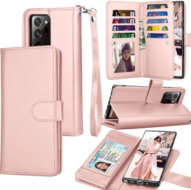 Galaxy Note 20 Ultra 5G Wallet Case Luxury Cash Credit Black - Redpepper Cases