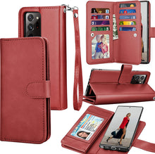 Load image into Gallery viewer, Galaxy Note 20 Ultra 5G Wallet Case Luxury Cash Credit Black - Redpepper Cases