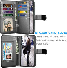 Load image into Gallery viewer, Galaxy Note 20 Ultra 5G Wallet Case Luxury Cash Credit Black - Redpepper Cases