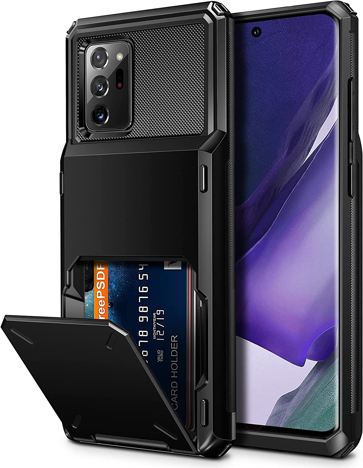 Galaxy Note 20 Ultra Case 5G Wallet 4-Card Flip Cover Credit Card Armor Case - Redpepper Cases