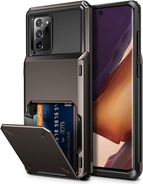 Galaxy Note 20 Ultra Case 5G Wallet 4-Card Flip Cover Credit Card Armor Case - Redpepper Cases