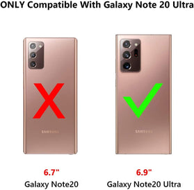 Galaxy Note 20 Ultra Case 5G Wallet 4-Card Flip Cover Credit Card Armor Case - Redpepper Cases