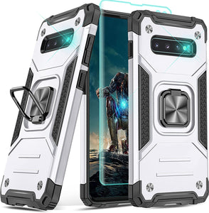 Galaxy S10 Plus Case 3D Curved Screen Protector,YmhxcY Armor Grade Case - Dark Green - Redpepper Cases