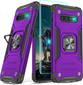Galaxy S10 Plus Case 3D Curved Screen Protector,YmhxcY Armor Grade Case - Dark Green - Redpepper Cases