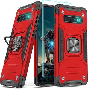 Galaxy S10 Plus Case 3D Curved Screen Protector,YmhxcY Armor Grade Case - Dark Green - Redpepper Cases