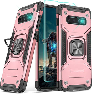 Galaxy S10 Plus Case 3D Curved Screen Protector,YmhxcY Armor Grade Case - Dark Green - Redpepper Cases