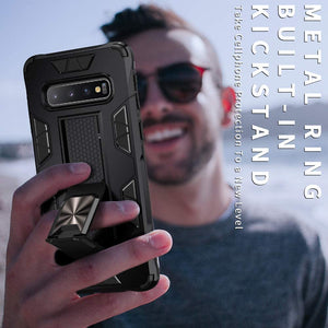 Galaxy S10 Plus Heavy Duty Shockproof Kickstand Case - Redpepper Cases