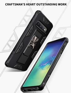 Galaxy S10 Plus Heavy Duty Shockproof Kickstand Case - Redpepper Cases